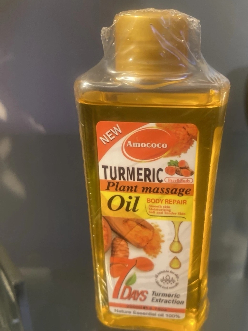 Turmeric Plant Massage Oil - Yellow Nourishing Body Oil